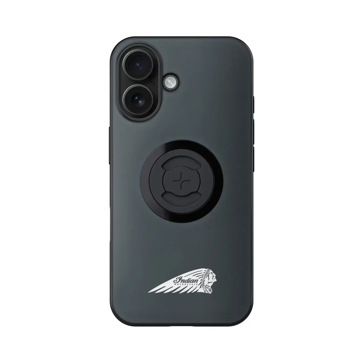 Indian Phone Case W/Headdress Iphone 16 Gray W/Logo 1