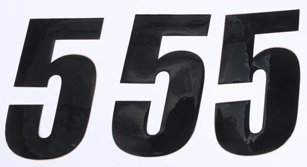 Number 5 Black 6" 3/Pk 1