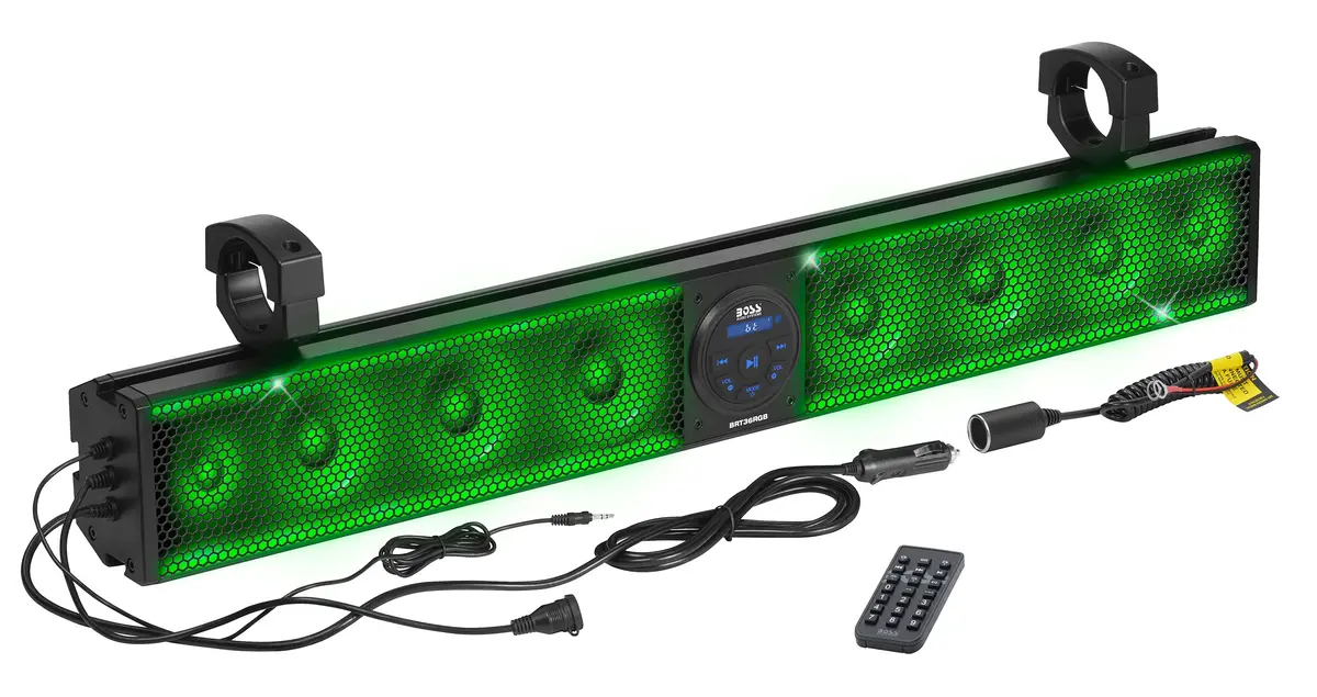 36" Riot Sound Bar With Rgb 8 Speakers Fits 1.5 2.0" Bars 1