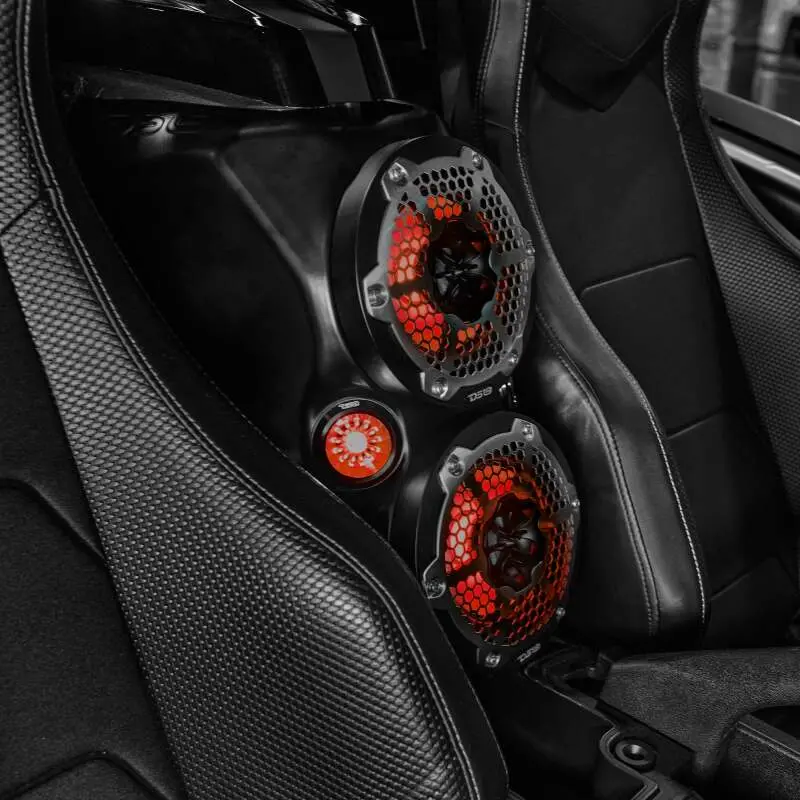 Ds18 2015+ Polaris Slingshot Center Console Enclosure Fits 2X 6In & 2X 2.28In Speakers(Not Included) 1