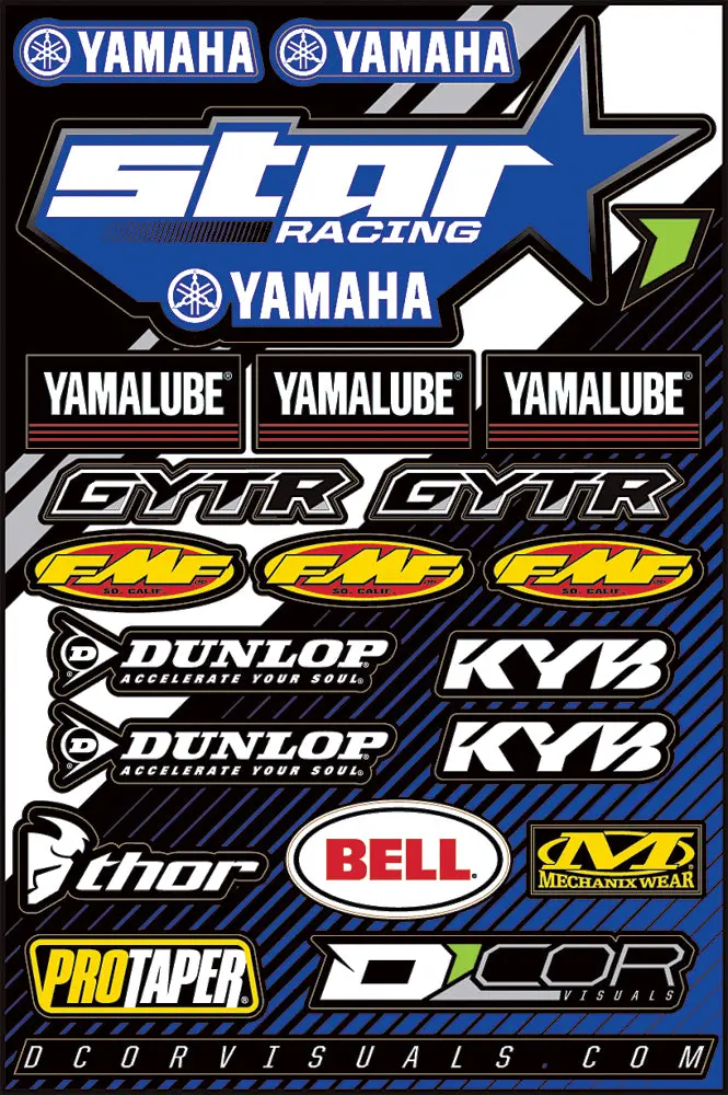Star Yamaha Decal Sheet 1