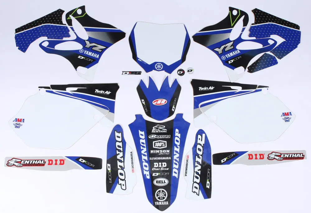 Yamaha Raceline Graphics Complete Graphic Kit White 1