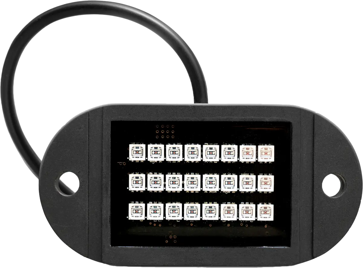 X4 Rock Lights + Contoller X4 24 Led Rock + Controller 1
