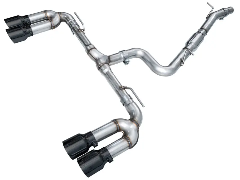 Awe 22-24 Audi 8Y S3 Track Edition Exhaust - Diamond Black Tips 1