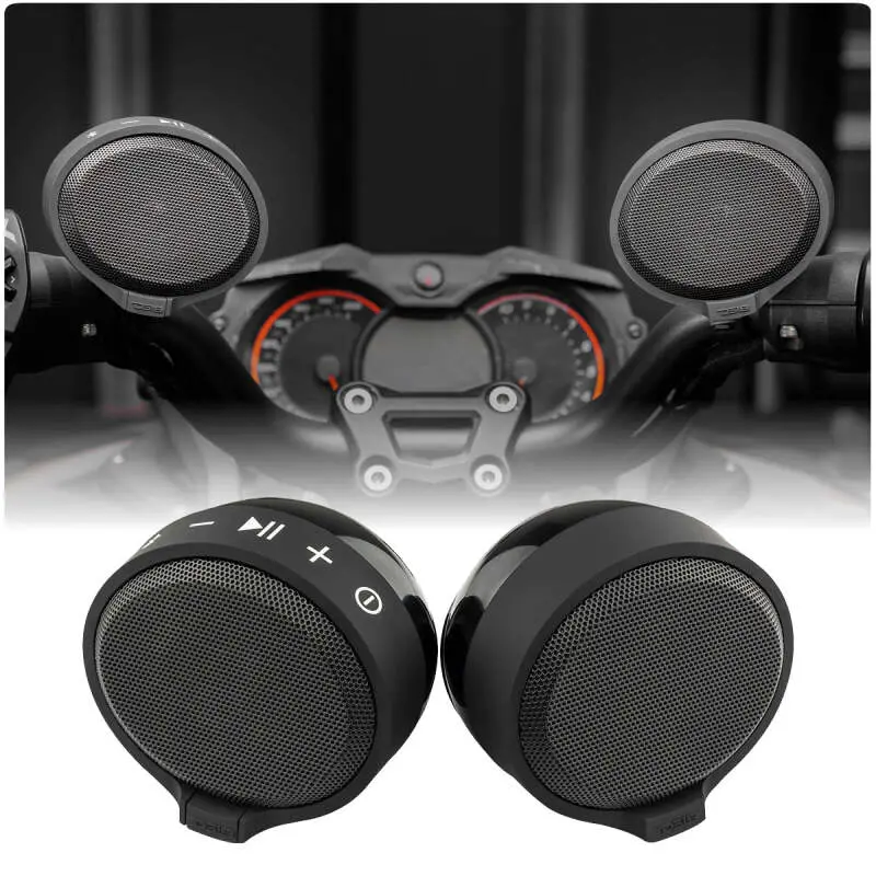 Ds18 2.5In Handlebar Mount Speakers Full-Range Amplified Class D Usb Port Water Resistant 1