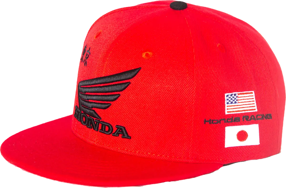 Honda Hat Factory Snapback Red 1