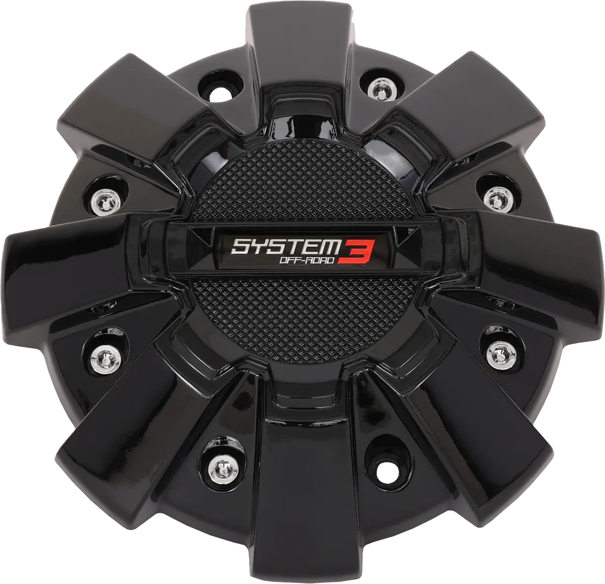 St7 Center Cap Dual Fit Bolt In Gloss Black 1