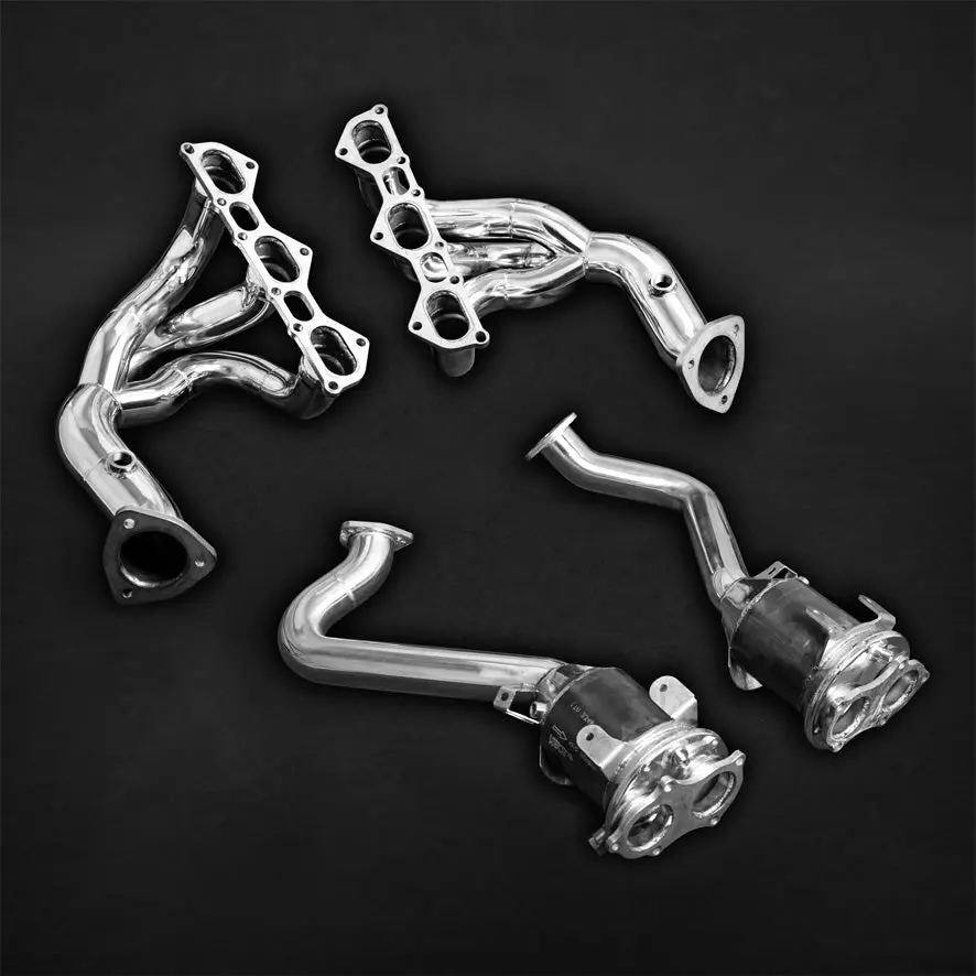 Capristo Header Manifolds + Sport Cats Set - Porsche 718 Spyder/ Gts/ Cayman Gt4 1