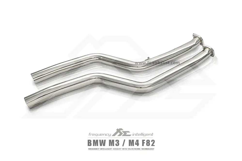Fi Exhaust Front Pipe + Mid X-Pipe + Valvetronic Muffler + Quad Silver Tips (Retains Oem Valve Settings - No Remote) - F80 M3 | F82 M4 2014-2020 2