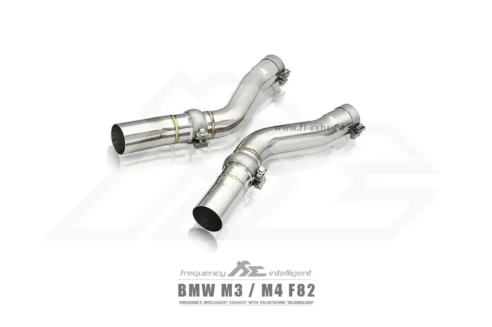 Fi Exhaust Front Pipe + Mid X-Pipe + Valvetronic Muffler + Quad Silver Tips (Retains Oem Valve Settings - No Remote) - F80 M3 | F82 M4 2014-2020 1