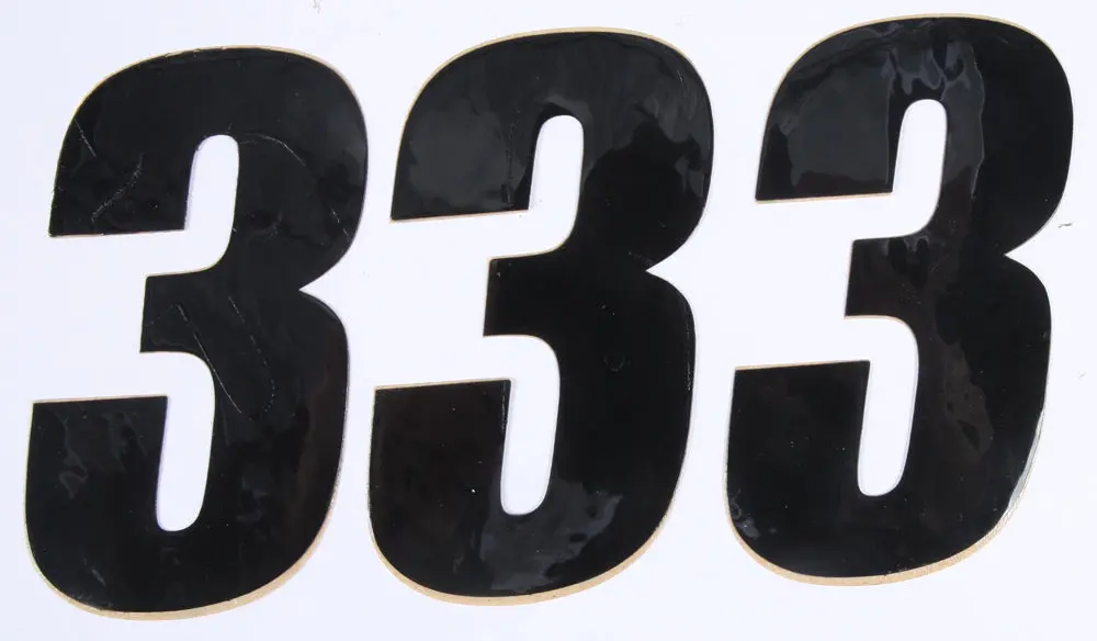 Number 3 Black 4" 3/Pk 1