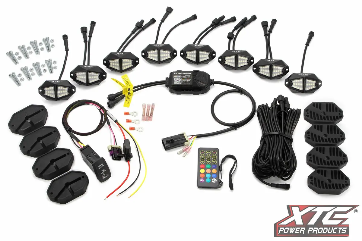 X Lites Rock Light Kit Rgb+W 8 Lights 1