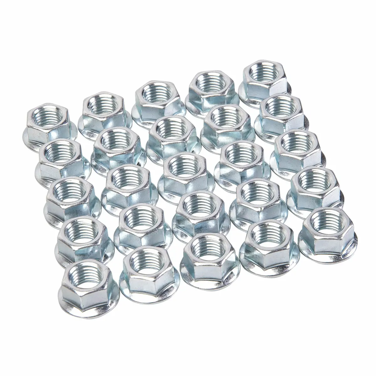 M8 Flange Nut Pack 25Pcs 1
