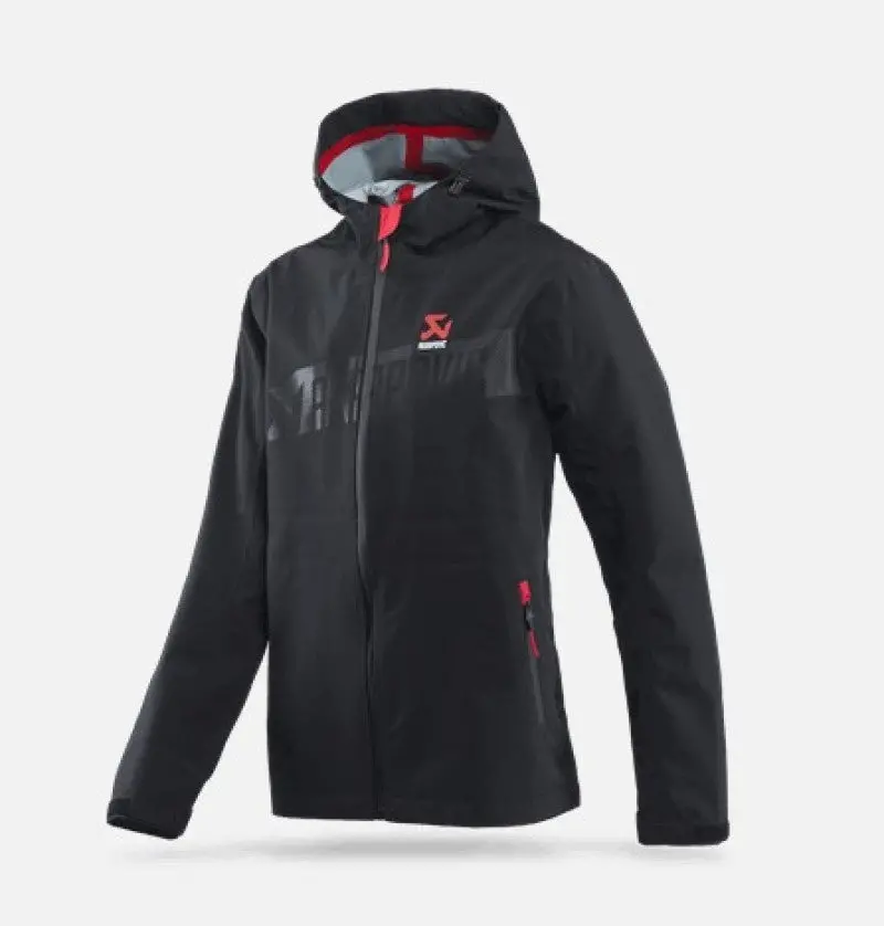 Akrapovic Womens Corpo Rain Jacket Black - L 1