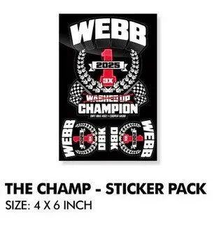 The Champ Cw2 Sticker Pack 4X6 Sheet 1