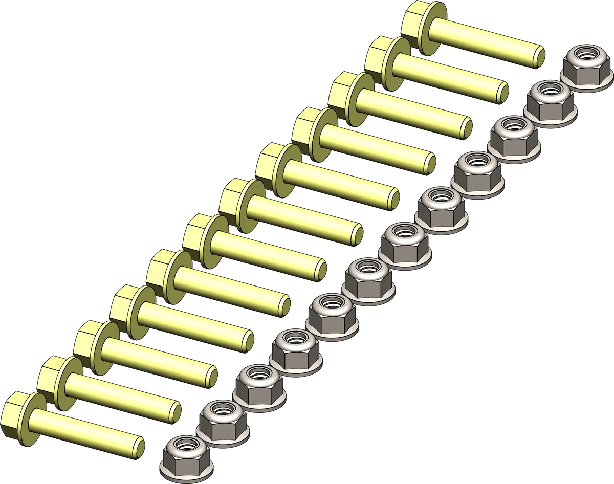 Kfi Uhmw Wear Bar Hardware Kit 1