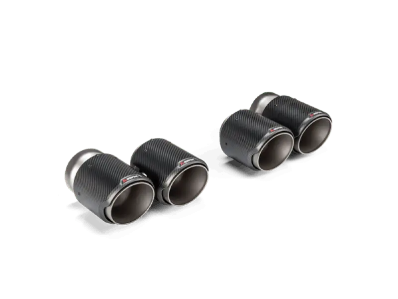 Akrapovic 2021+ Bmw G87 M2, G80 M3 & G82 M4 Classic Carbon Design Tail Pipe Set 1