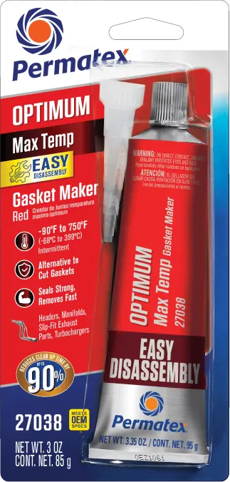 Optimum Red Rtv Silicone 3 Oz 12/Case 1