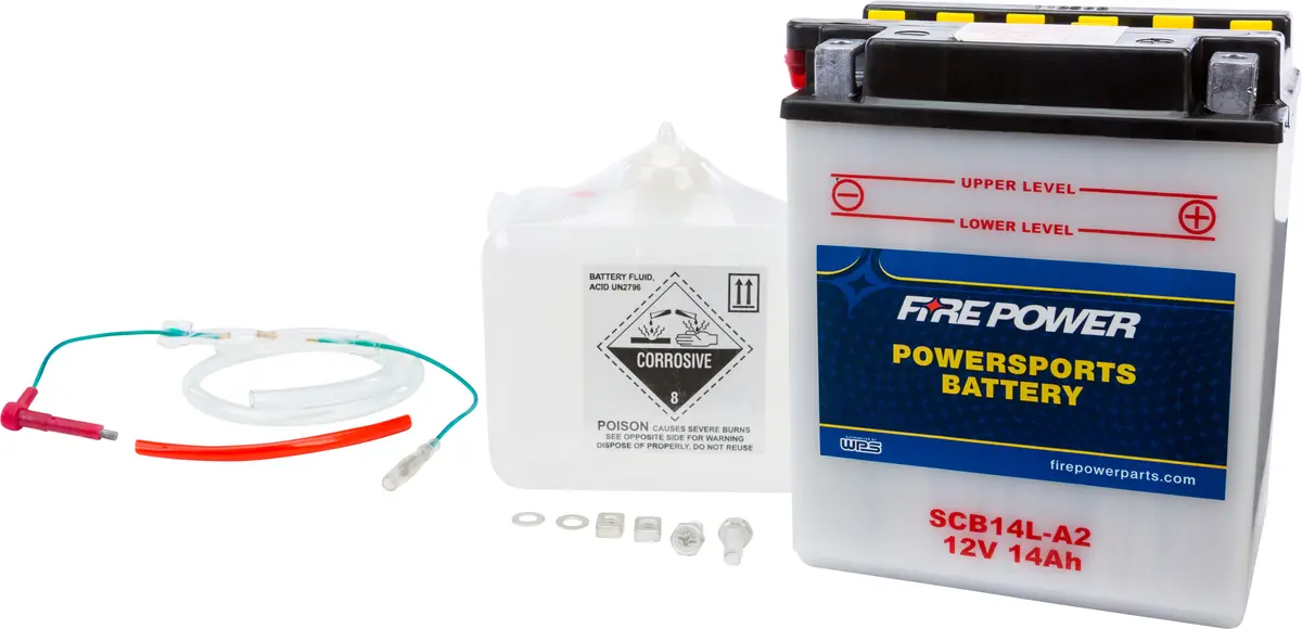 Fire Power Battery W/Acid 12V Standard/Heavy Duty 38