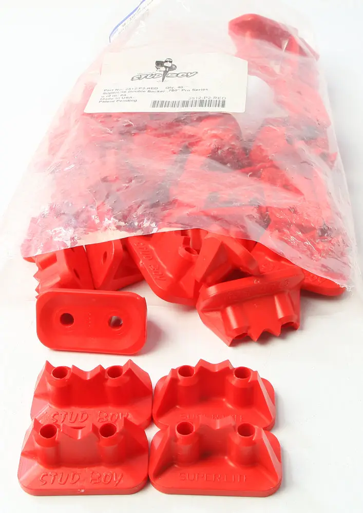 Super Lite Pro Series Double Backers 0.75" 48/Pk Red 1