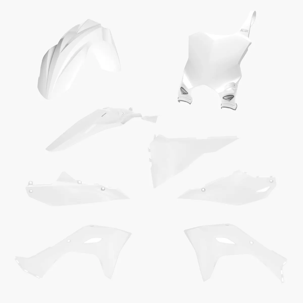 5 Piece Body Kit White 1