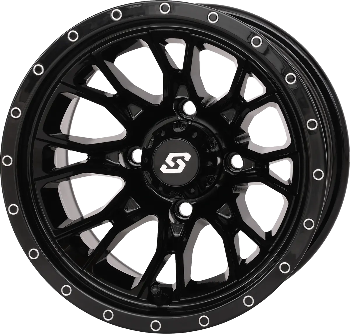 Fusion Wheel  12X7 2+5 4/110 Gloss Black 1