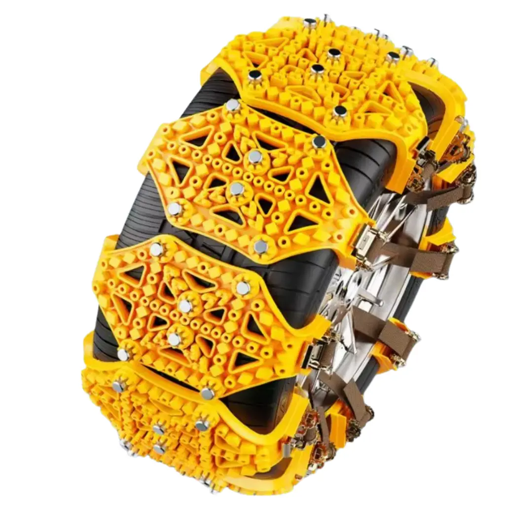 Yellow Plastic Tire Snow Chains 1