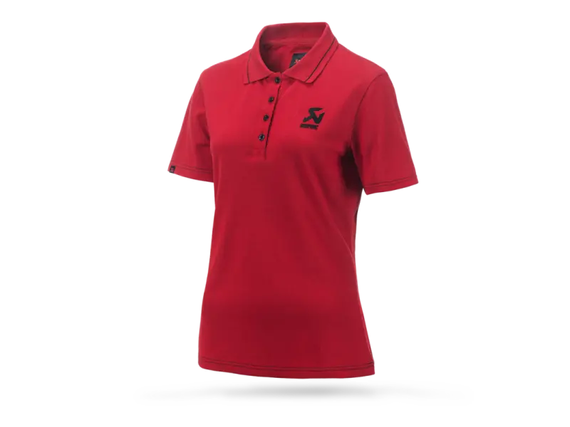 Akrapovic Corpo Polo Red Womens - M 2