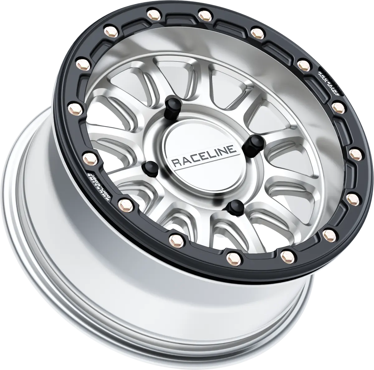Alpha Hyper Wheel 4/137 Hyper Silver/Blk 15X7 (+10Mm) 2
