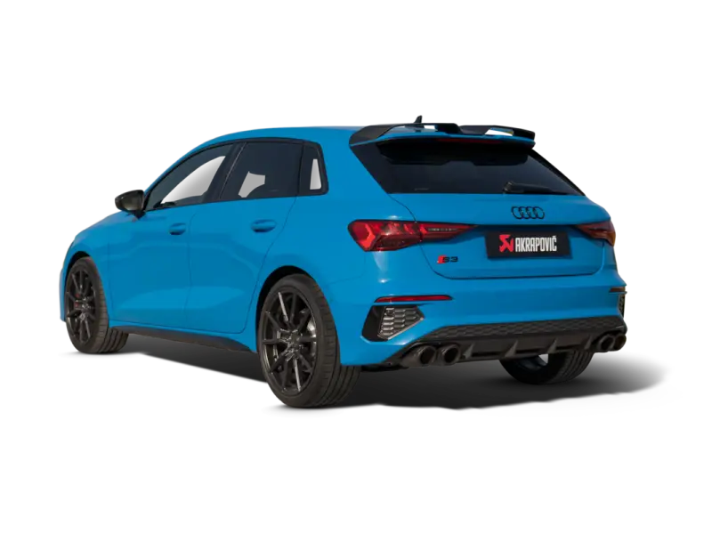Akrapovic 2021+ Audi S3 Sportback (8Y) Evolution Line Cat Back (Titanium) W/Carbon Tips 2
