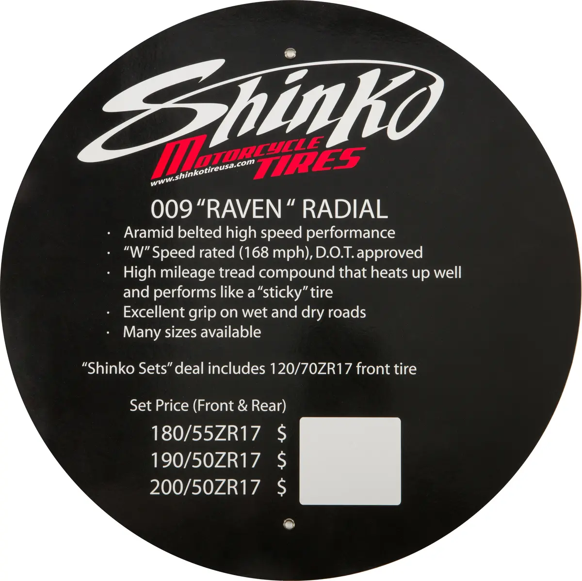 Tire Display Sign 009 Raven 1