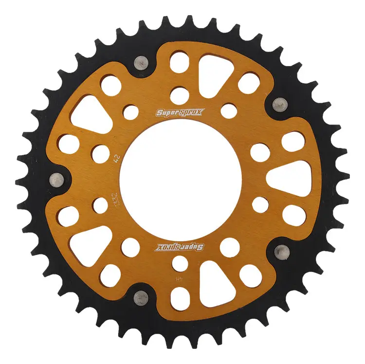Rear Stealth Sprocket Alu/Stl 42T 525 Gld Hon/Tri 1