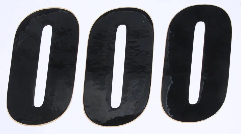 Number 0 Black 6" 3/Pk 1