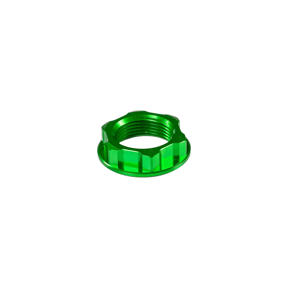 Steering Stem Nut Green Kaw/Suz 1