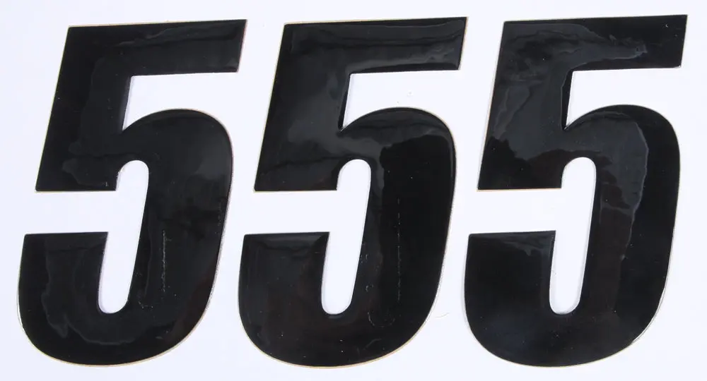 Number 5 Black 4" 3/Pk 1