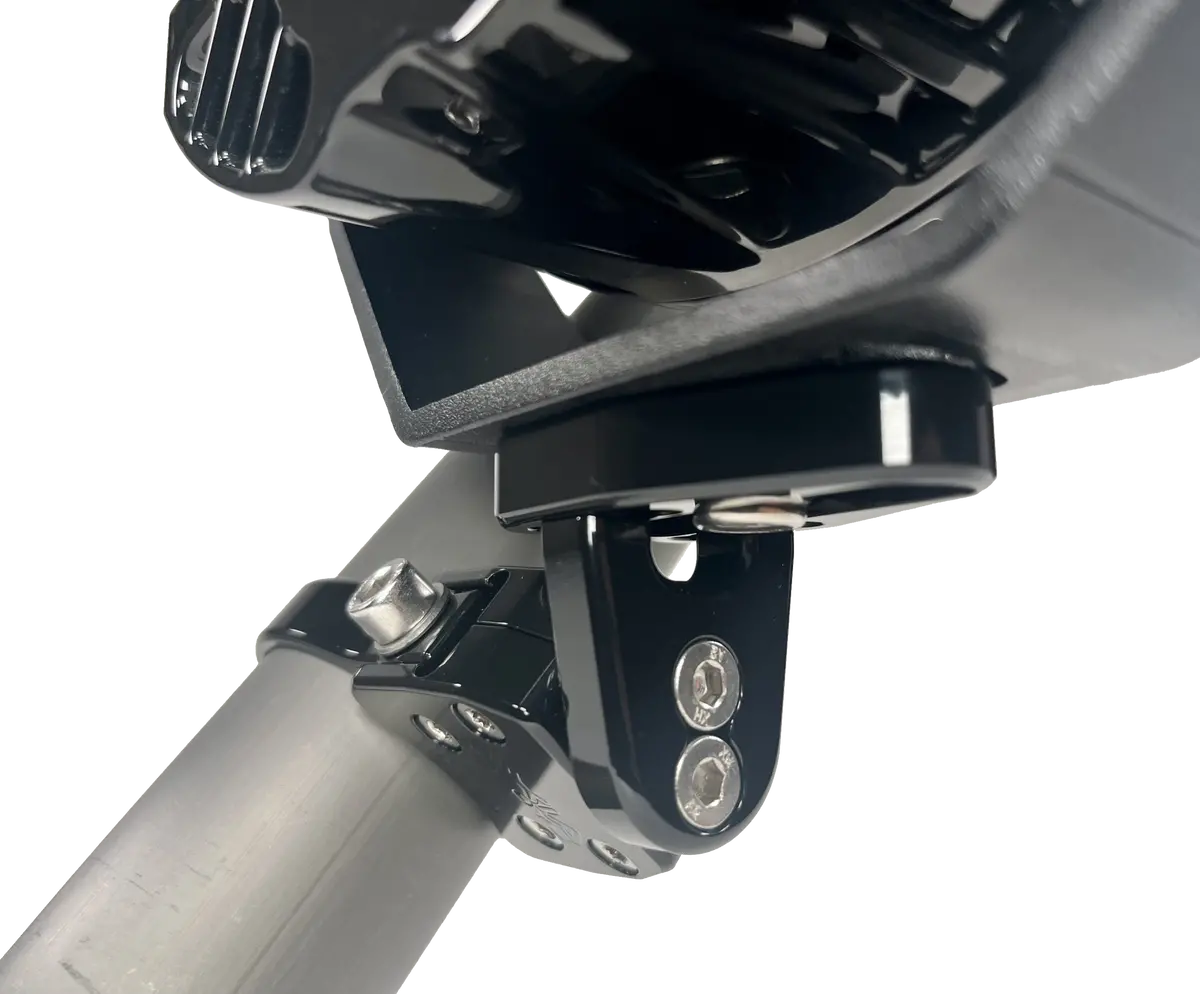 Large Base Adjustable Light Mount Black 1
