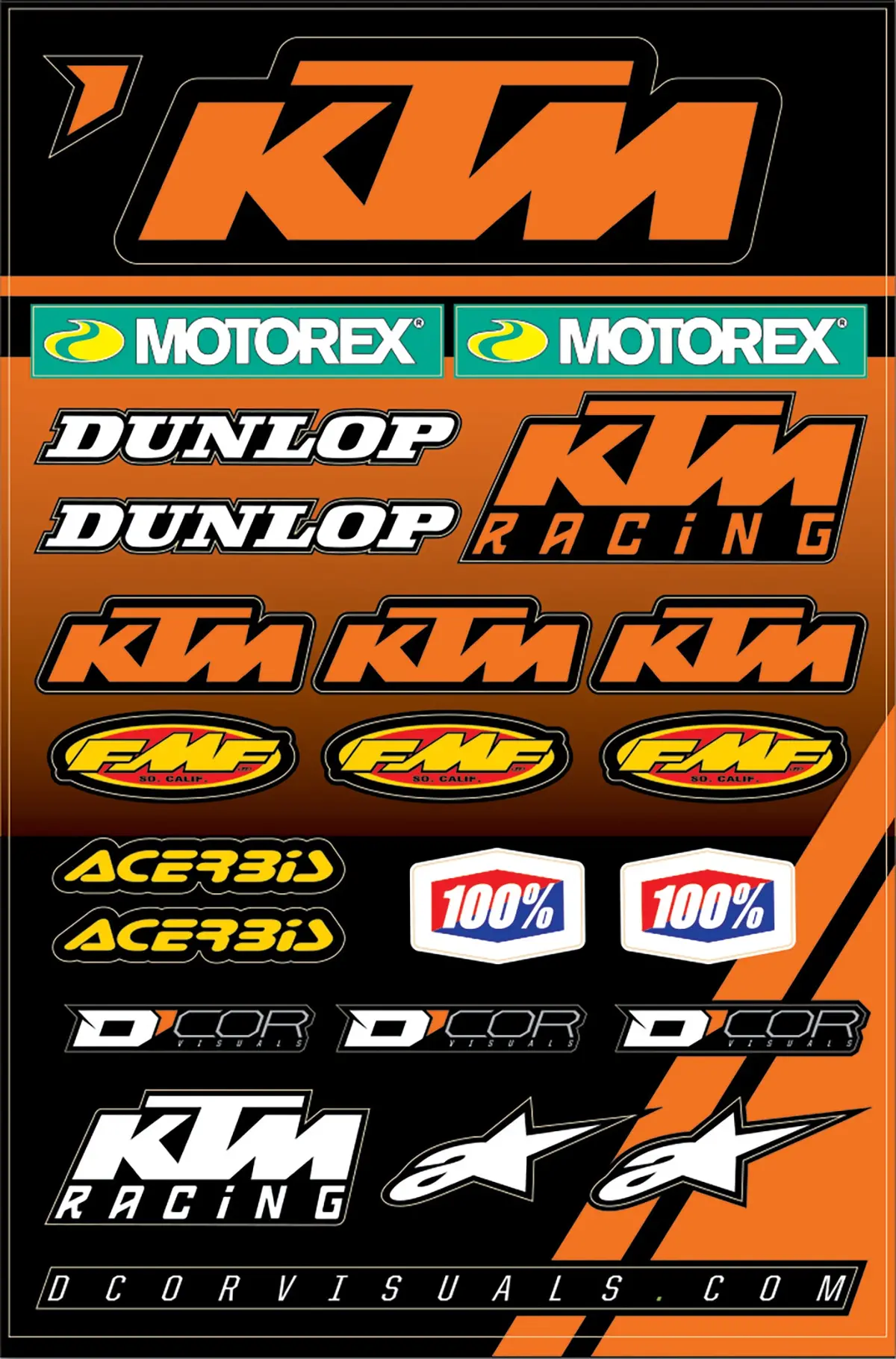 Ktm 2 Decal Sheet 1