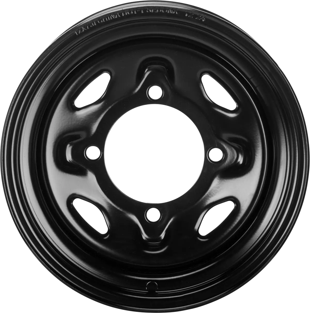 Sedona Steel 12X7 4/137 4+3 Blk Front 1