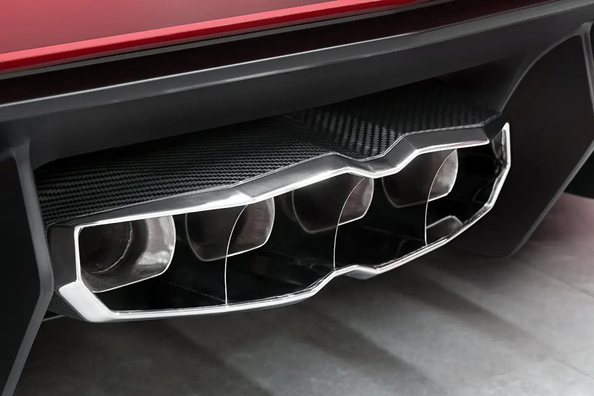 Capristo Carbon/Stainless Exhaust Frame - Lamborghini Aventador Lp700/750Sv 2