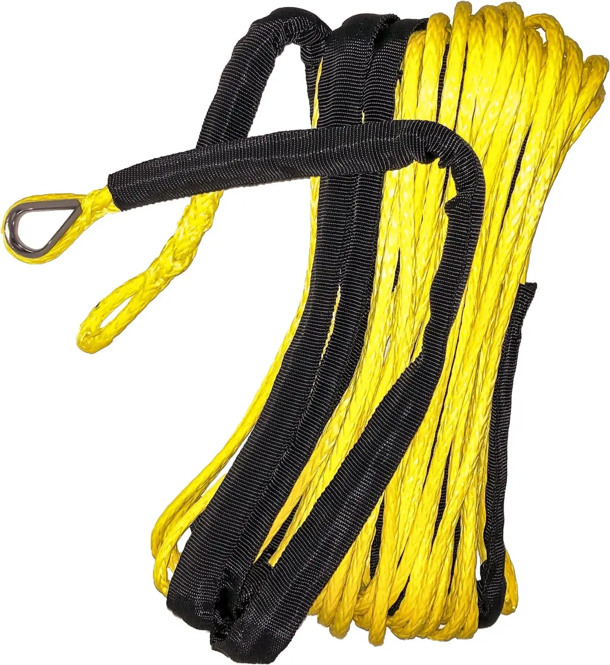 Synthetic Winch Rope 3/16" Diameter X 50 Ft. Yellow 1