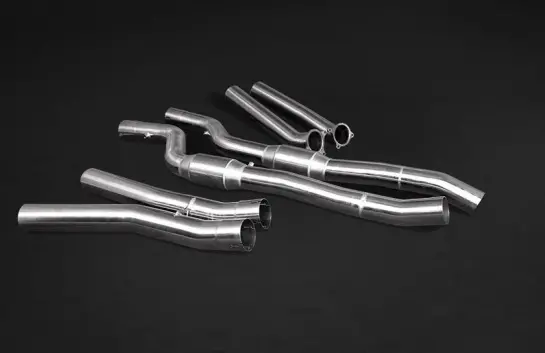 Capristo Valved Exhaust + Mid-Silencer Spares + Straight Mid-Pipes (Oe Actuators) - Rolls Royce Cullinan 2