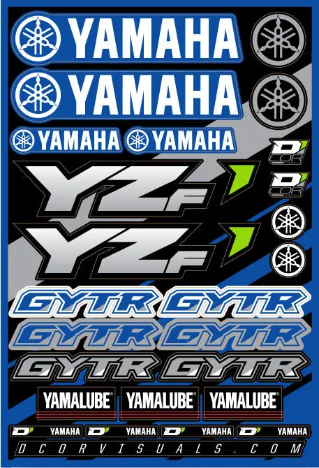 Decal Sheet Yamaha Yzf 1