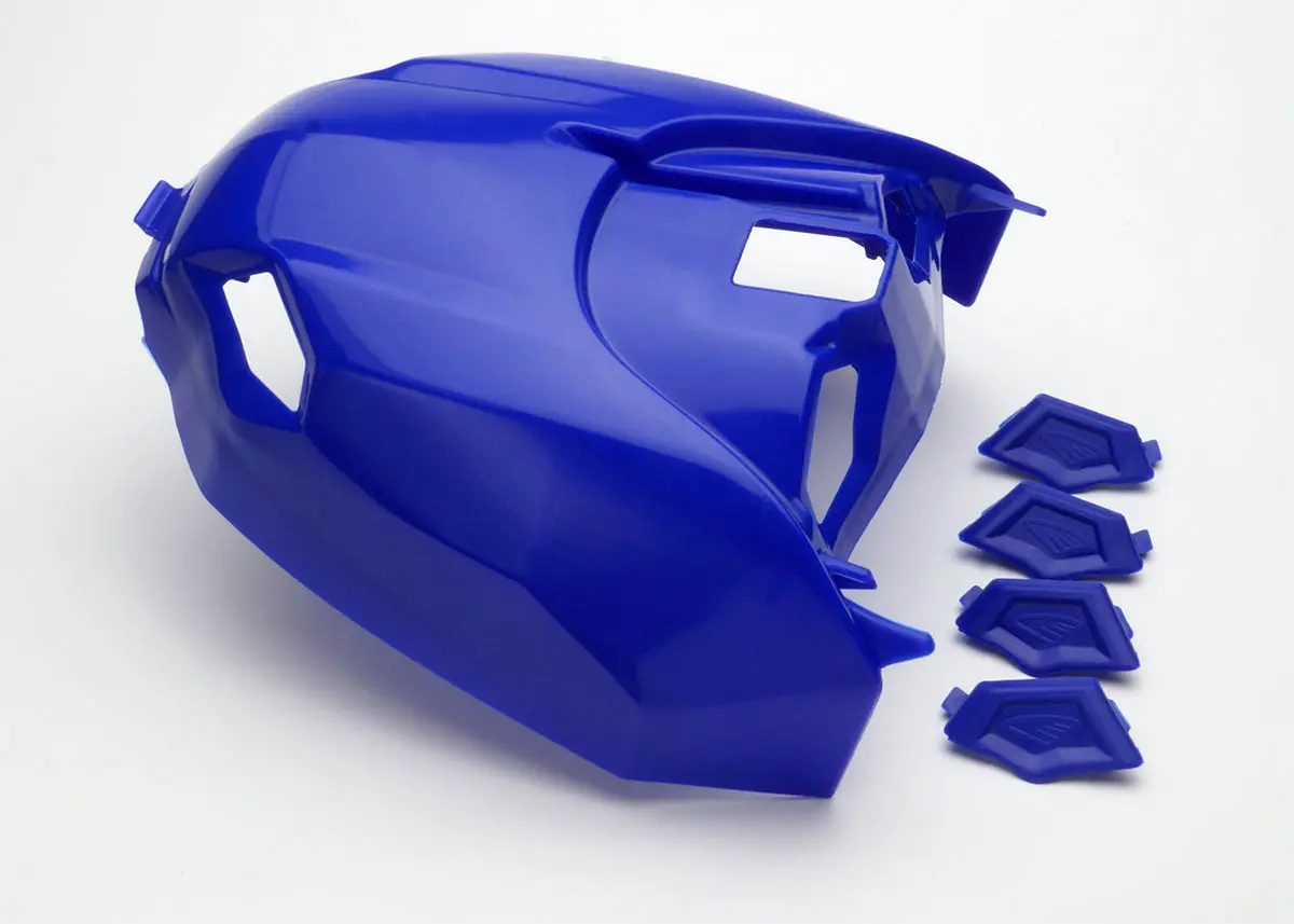 Vented Air Box Cover W/Plugs   Blue 1