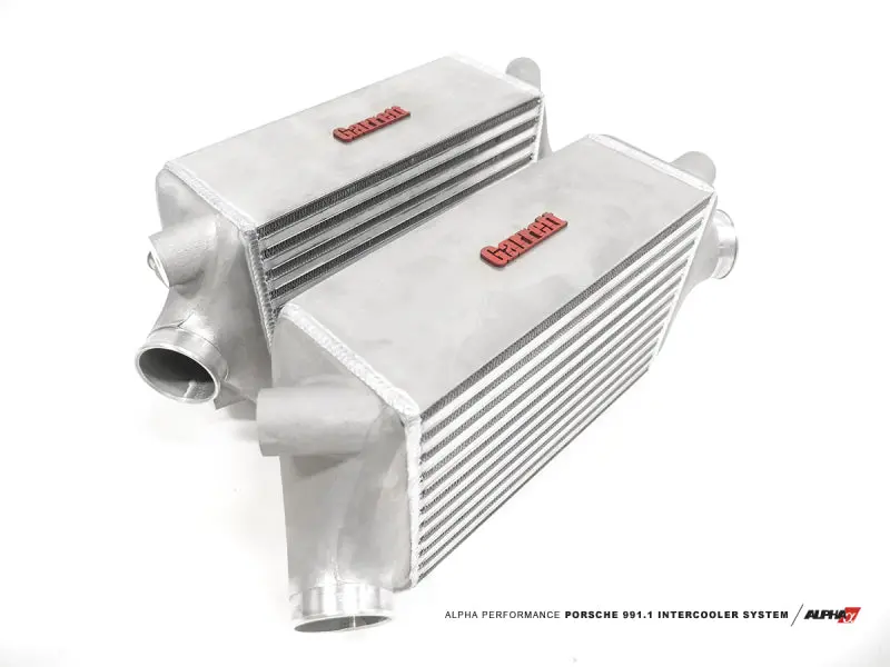 Ams Performance 13-15 Porsche 911 Turbo/Turbo S (991.1) Alpha Intercooler Kit W/Carbon Fiber Shrouds 2