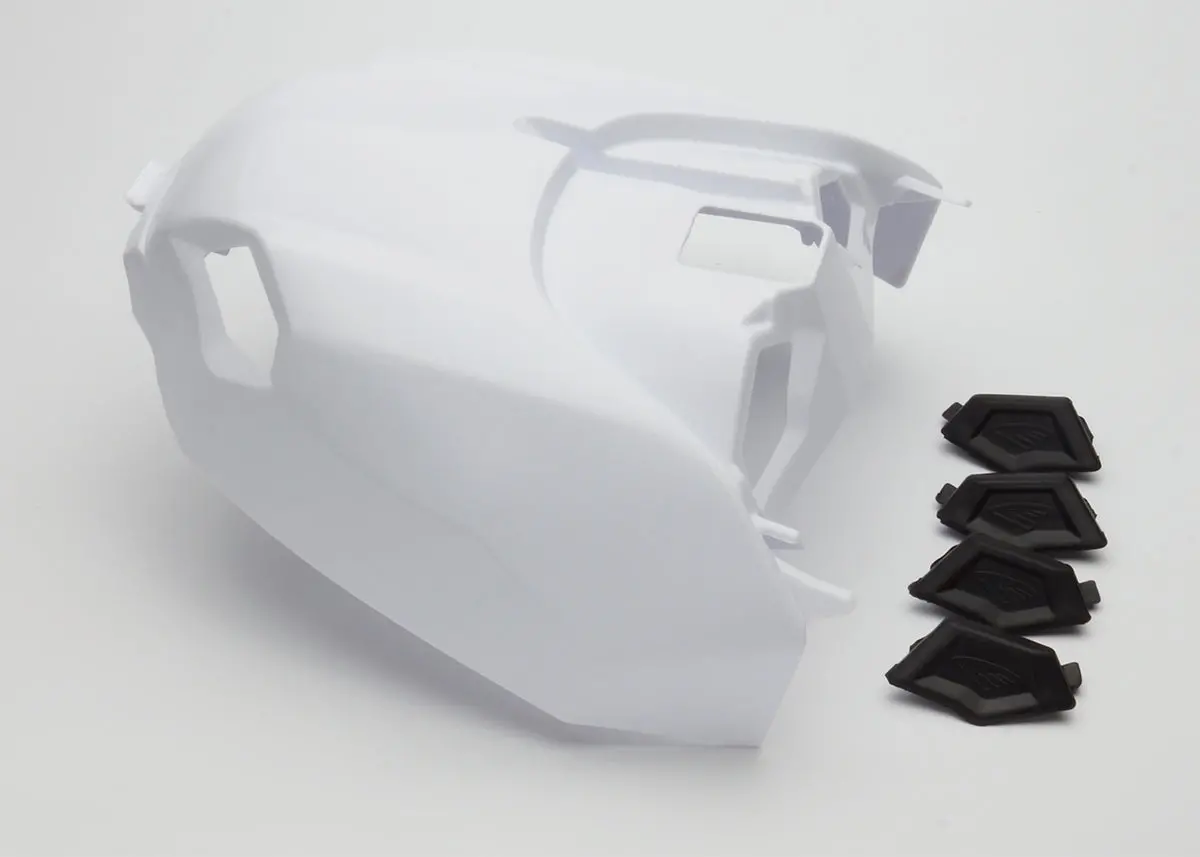 Vented Air Box Cover W/Plugs   White 1