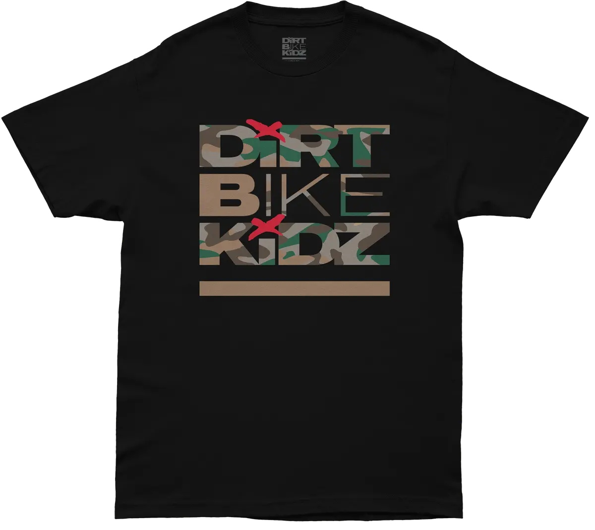 Classic Camo Youth Tee Black/Color Camo Yl 1