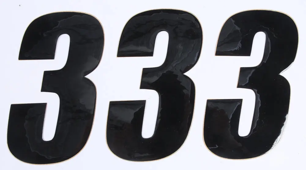Number 3 Black 6" 3/Pk 1