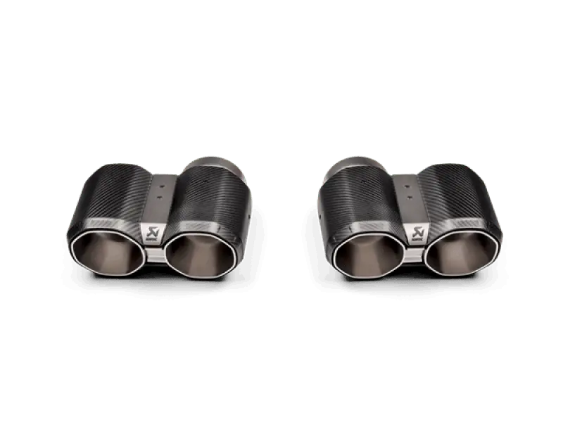 Akrapovic 2021+ Bmw G87 M2, G80 M3 & G82 M4 Octagonal Carbon Design Tail Pipe Set 1