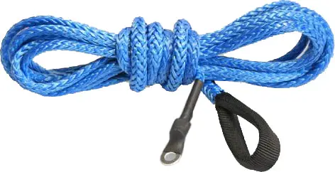 Synthetic Winch Plow Cable Blue 12' 1