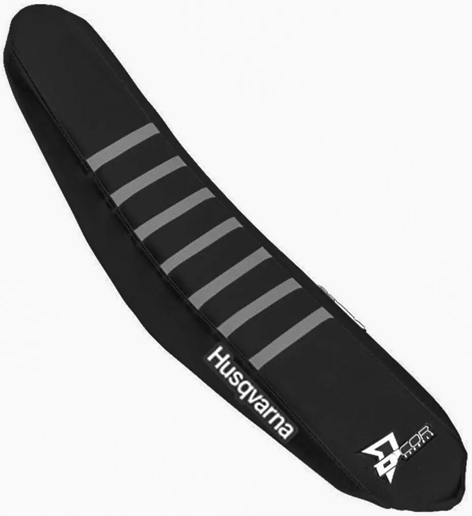 Seat Cover Black/Grey Ribs 1